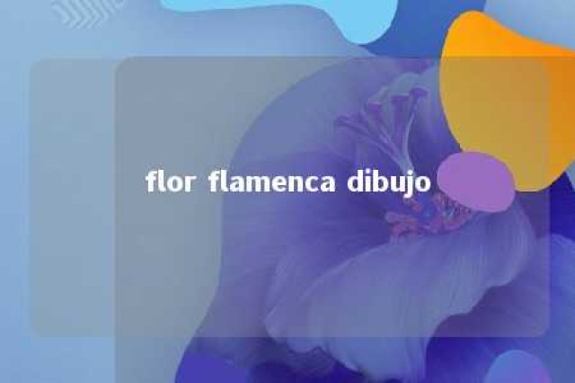 flor flamenca dibujo 